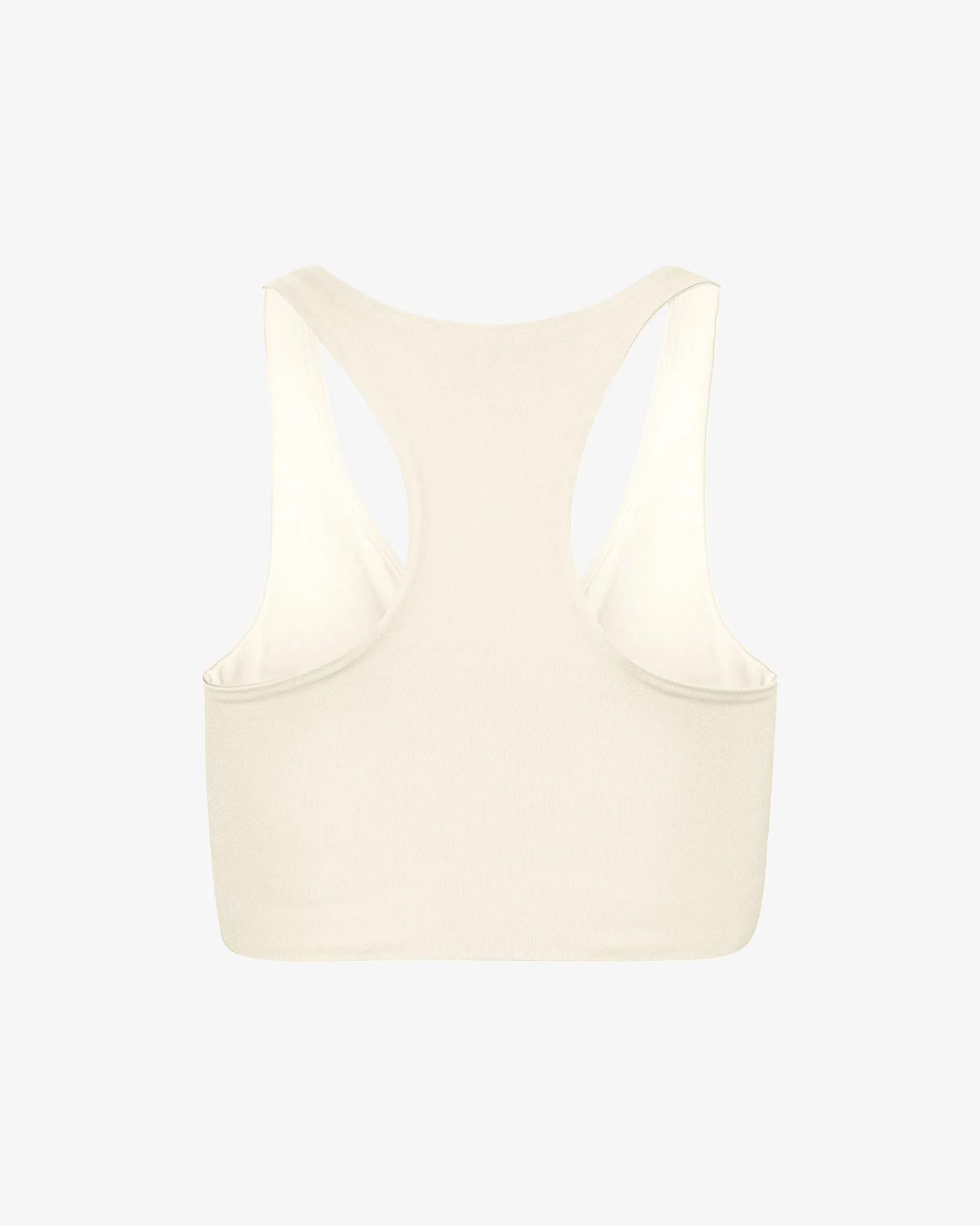 Active Cropped Bra - Ivory White - Image 6