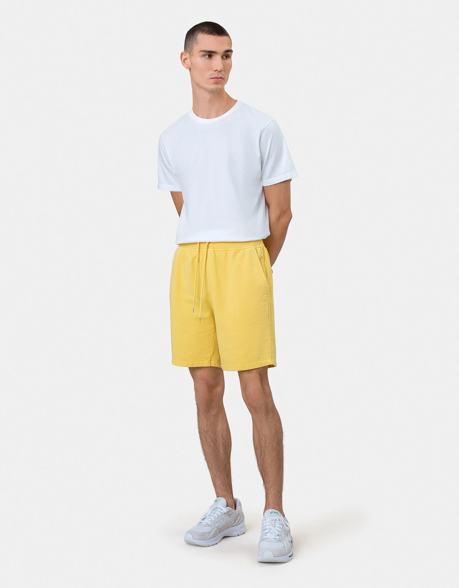 Classic Organic Sweatshorts - Bright Coral - Image 4