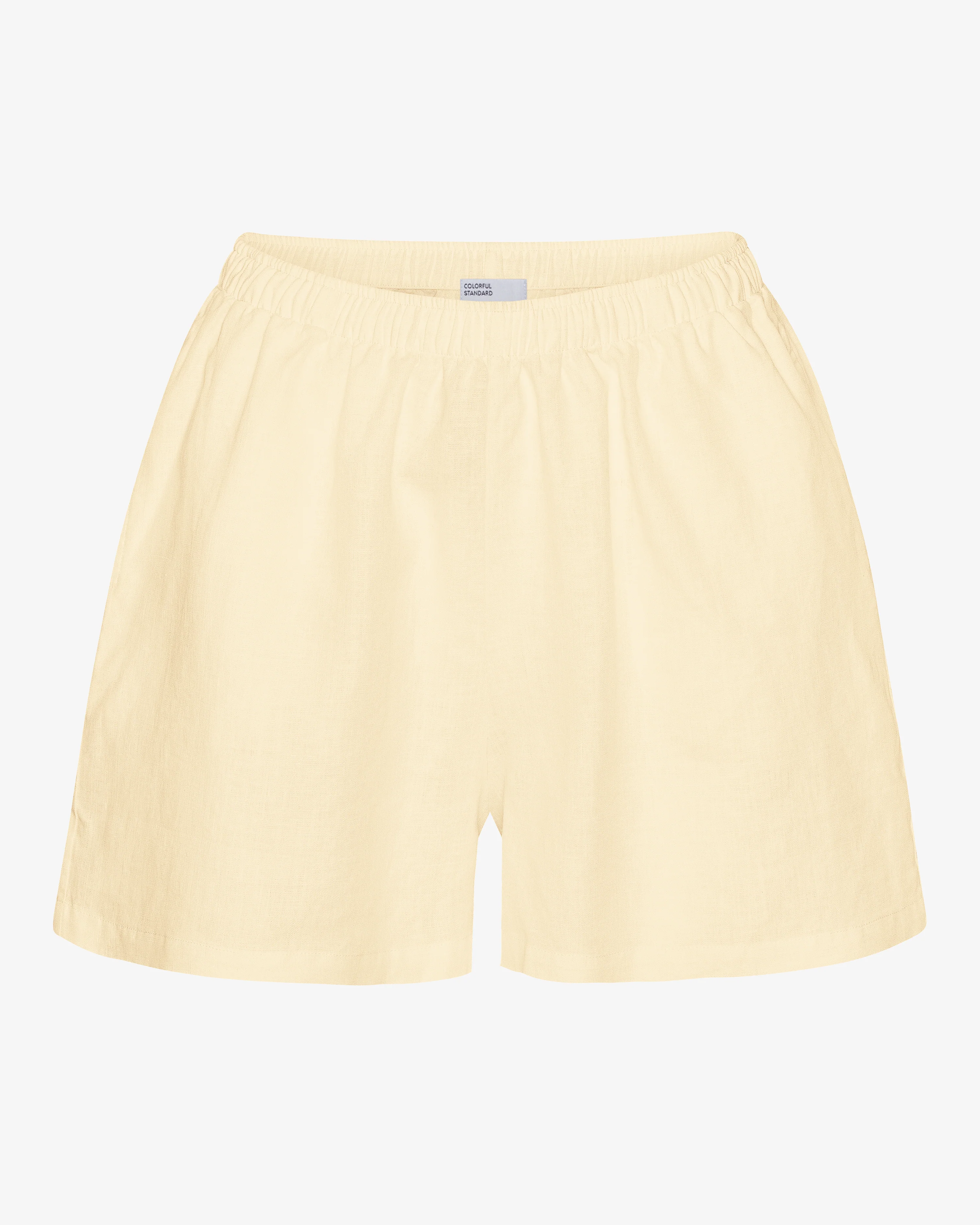 Linen Shorts - Soft Yellow
