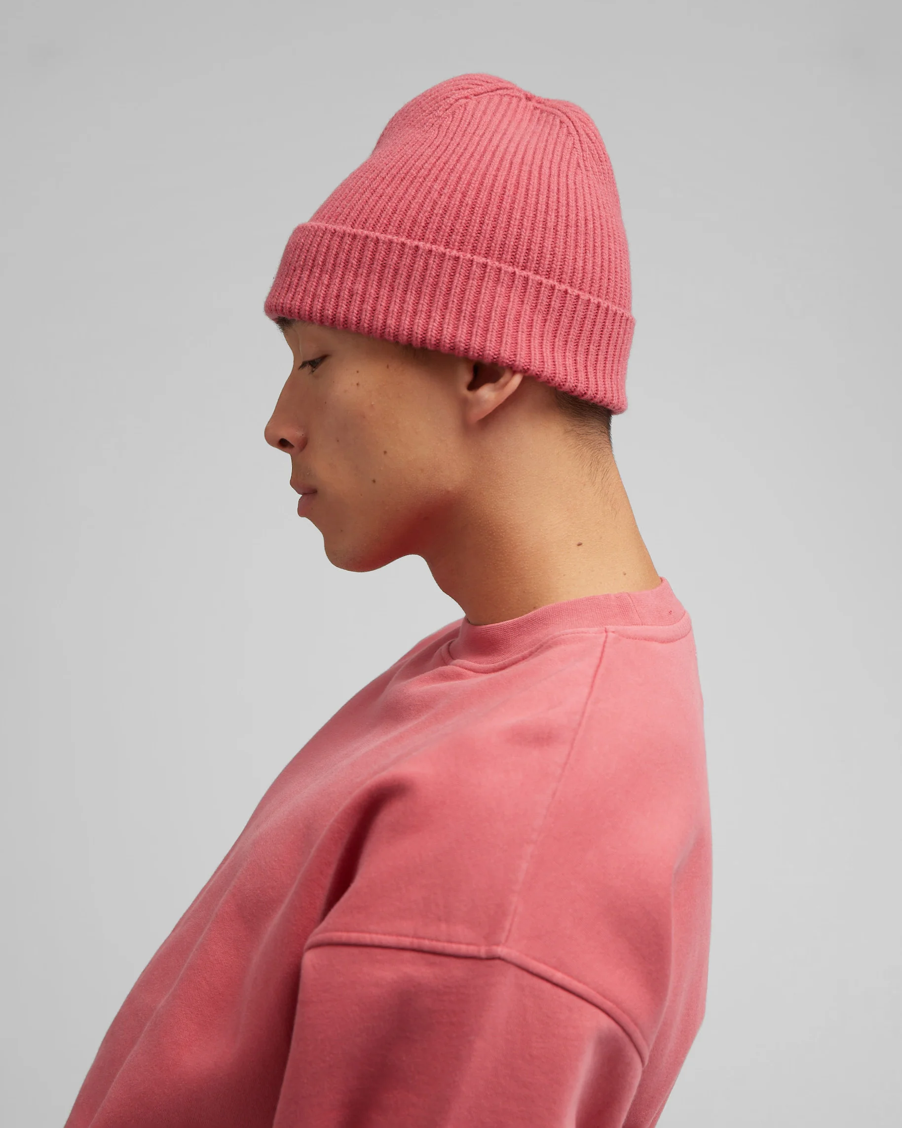 Merino Wool Beanie - Limestone Grey - Image 2