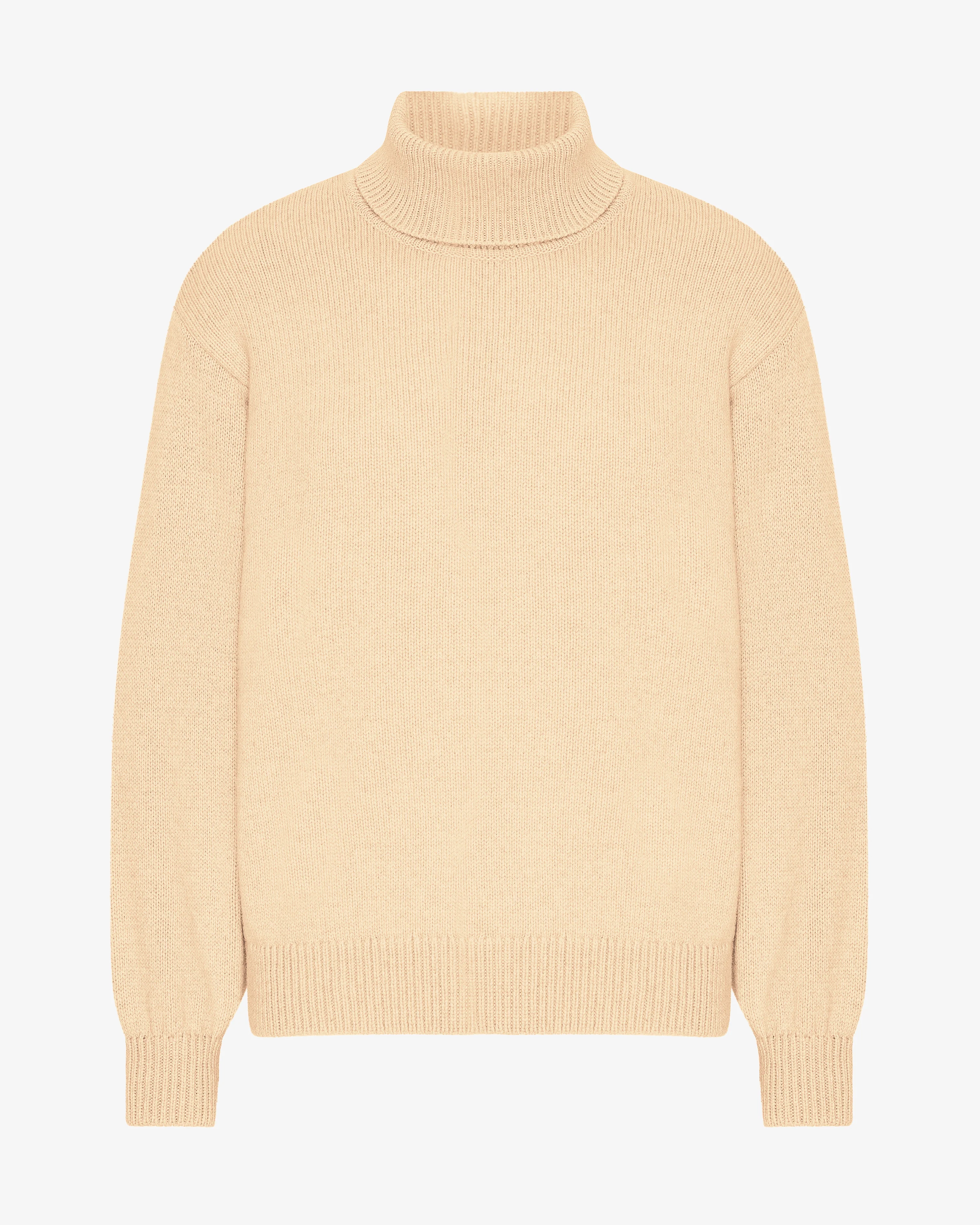 Merino Wool Turtleneck - Soft Yellow