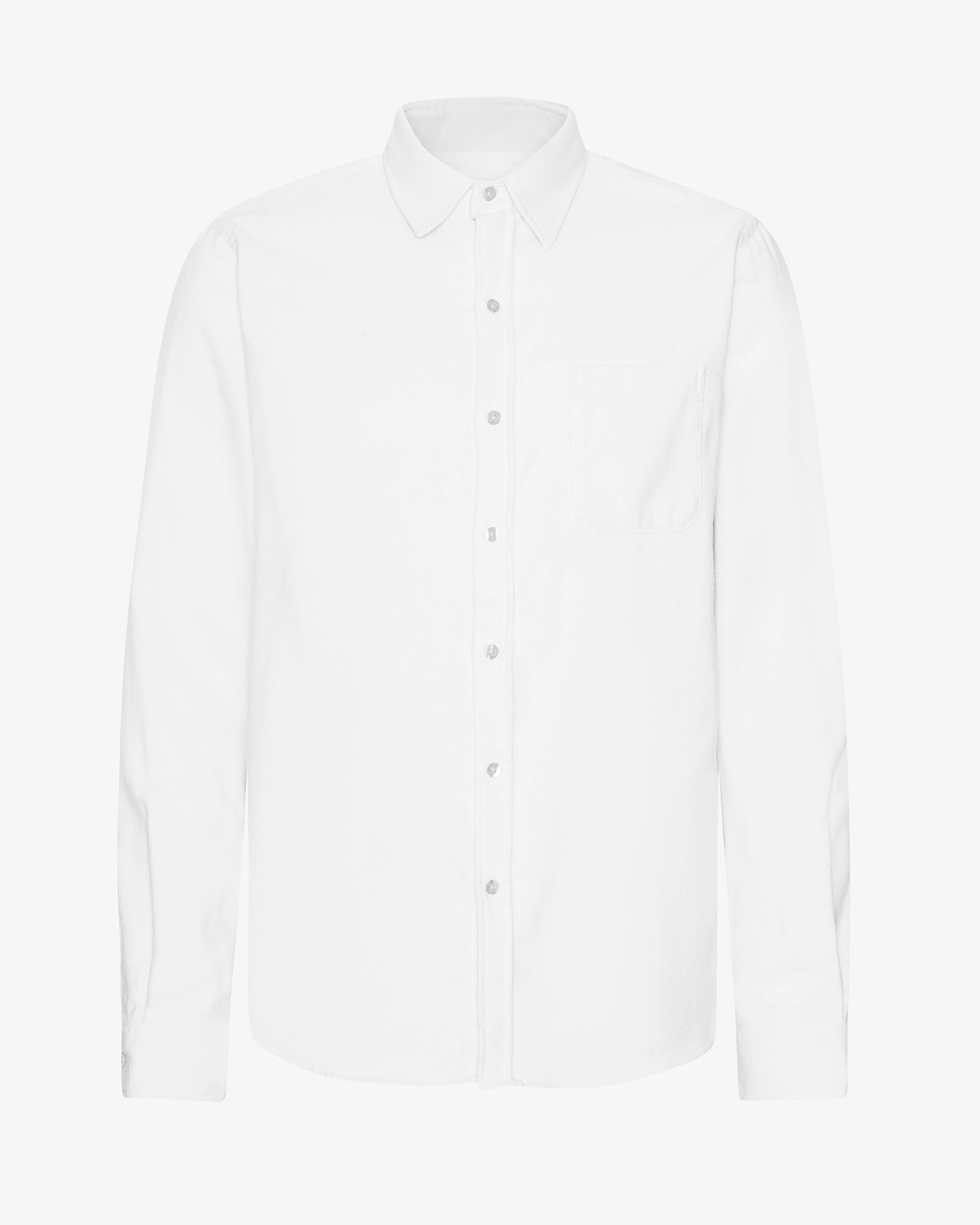 Organic Flannel Shirt - Optical White