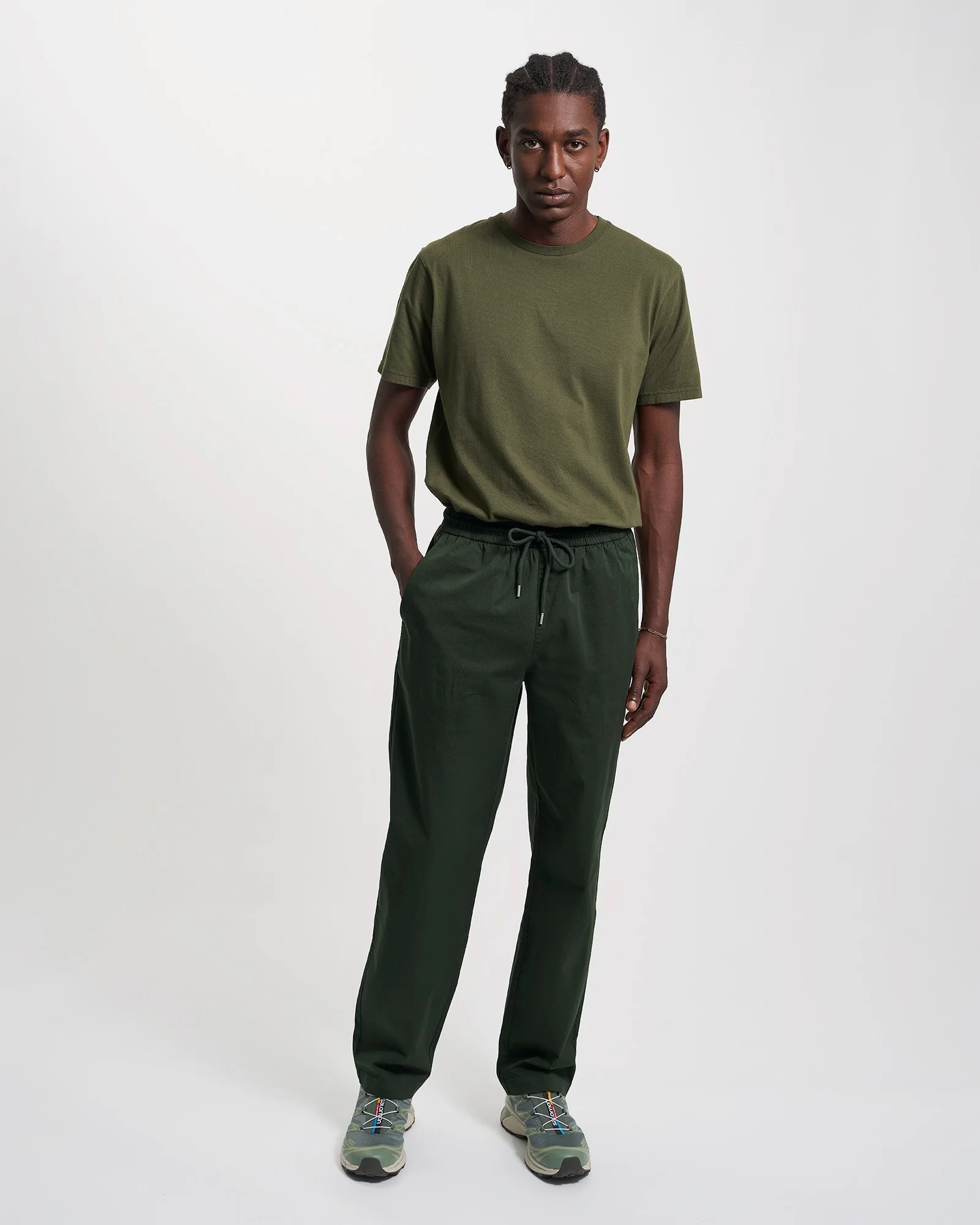Organic Twill Pants - Hunter Green - Image 2