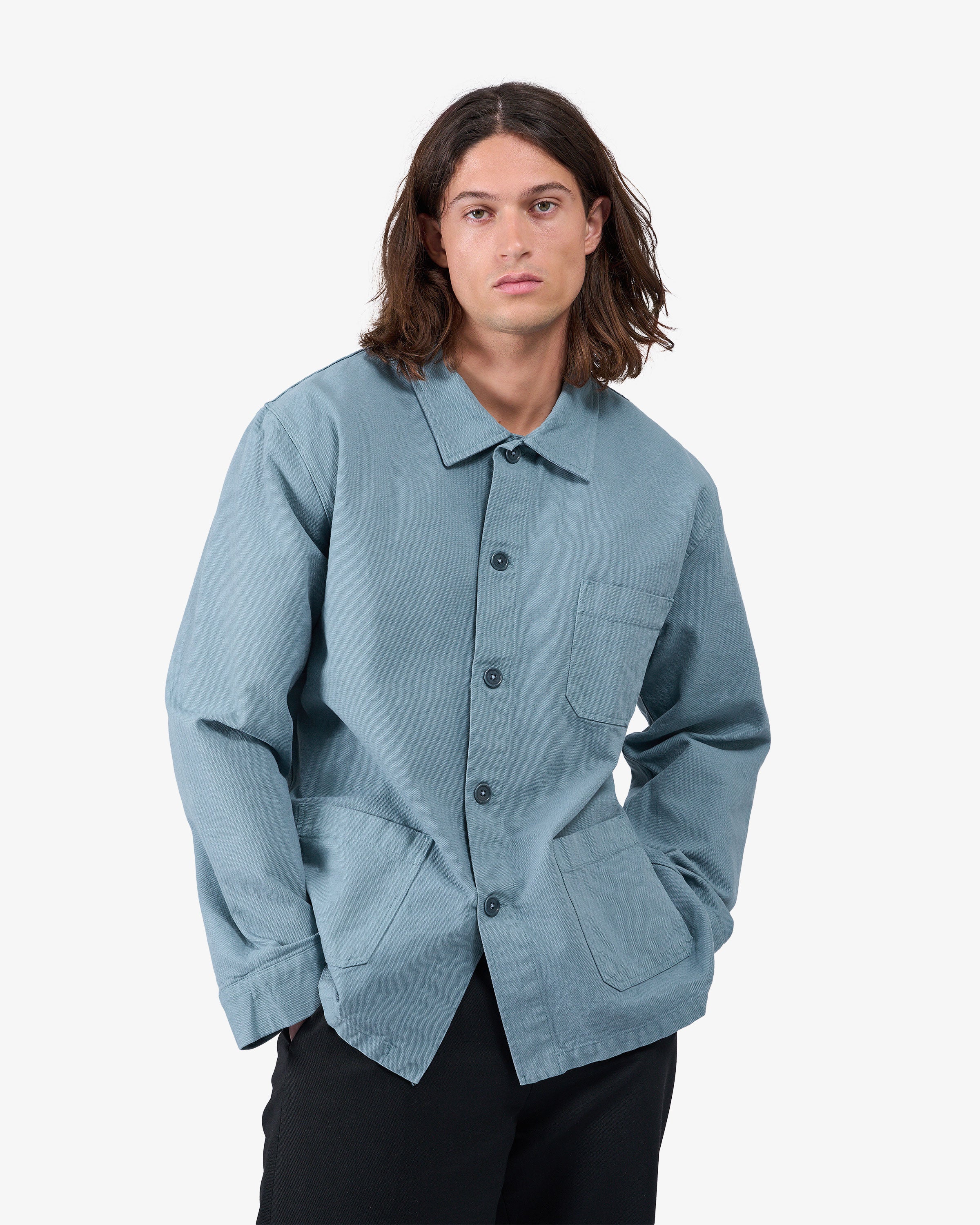 Organic Workwear Jacket - Cedar Brown - Image 5