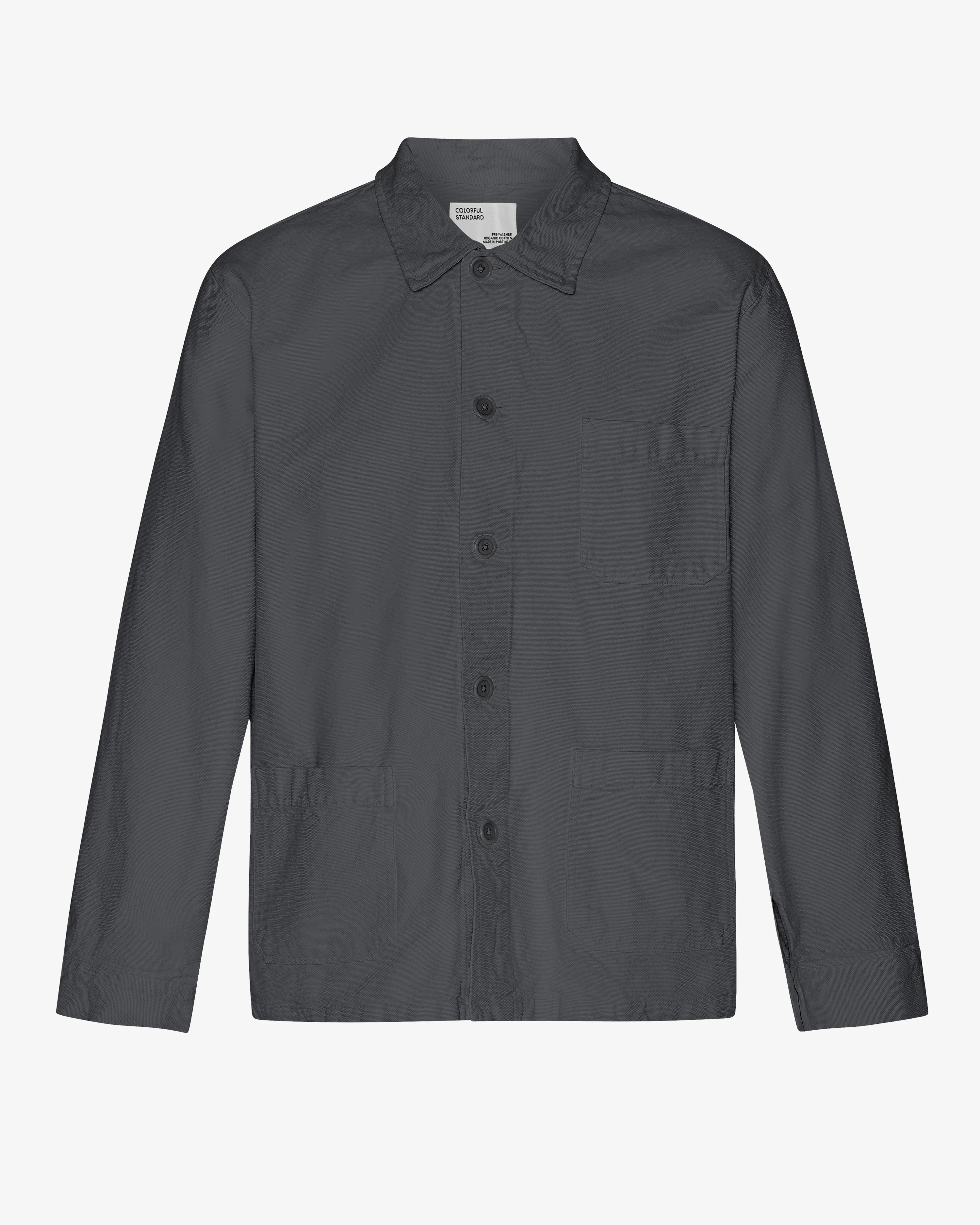 Organic Workwear Jacket - Lava Grey