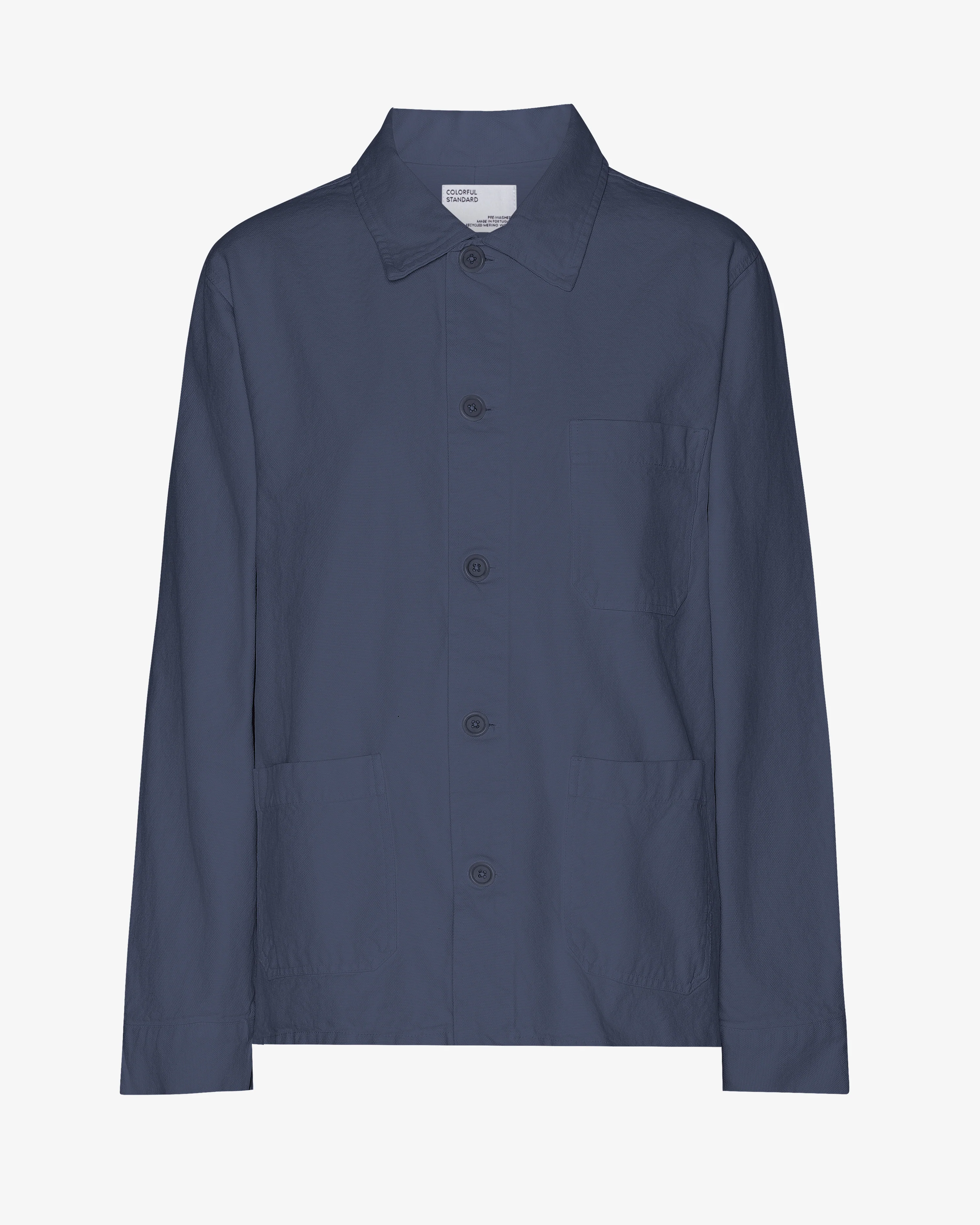 Organic Workwear Jacket - Petrol Blue