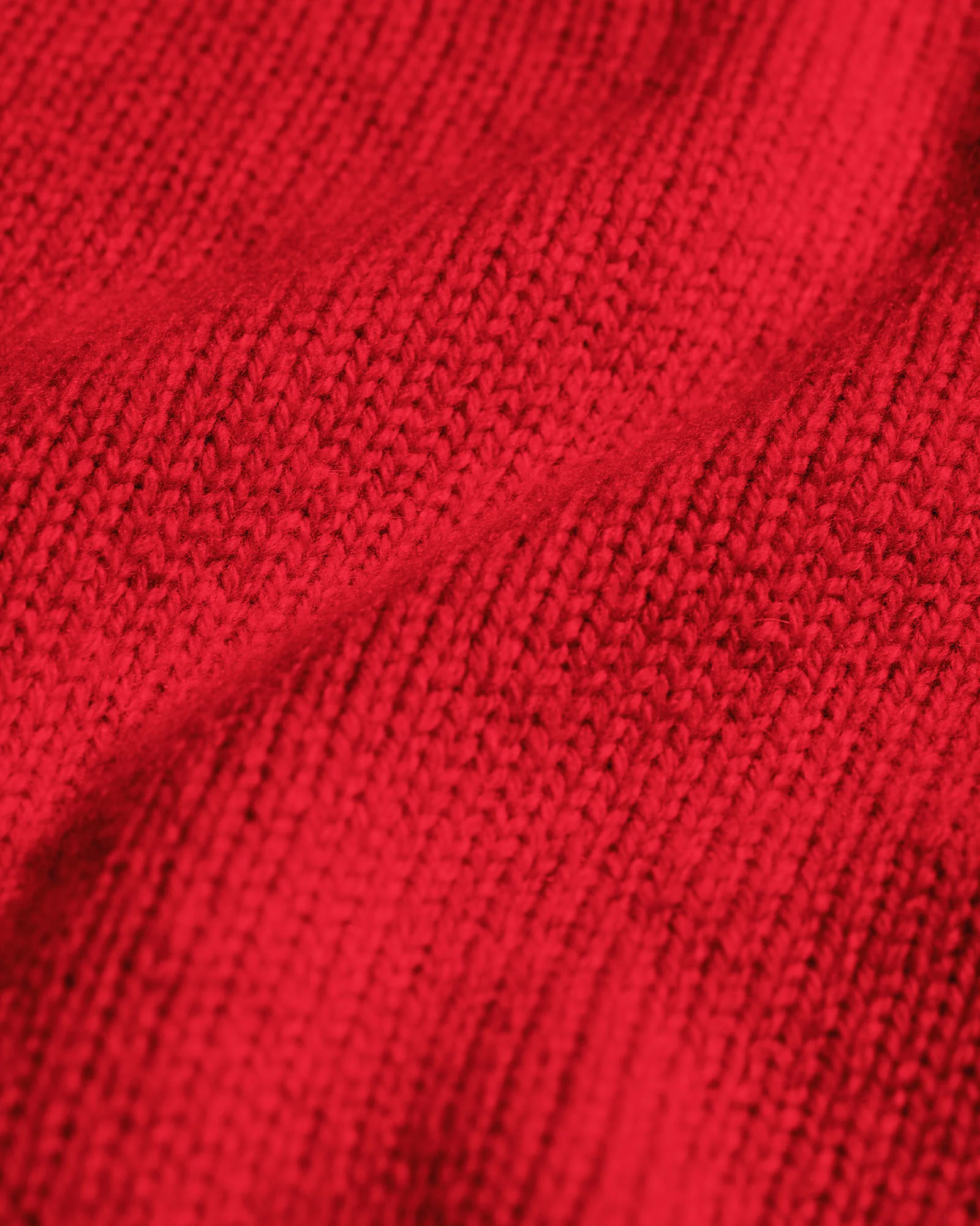 Oversized Merino Wool Crew - Scarlet Red - Image 5