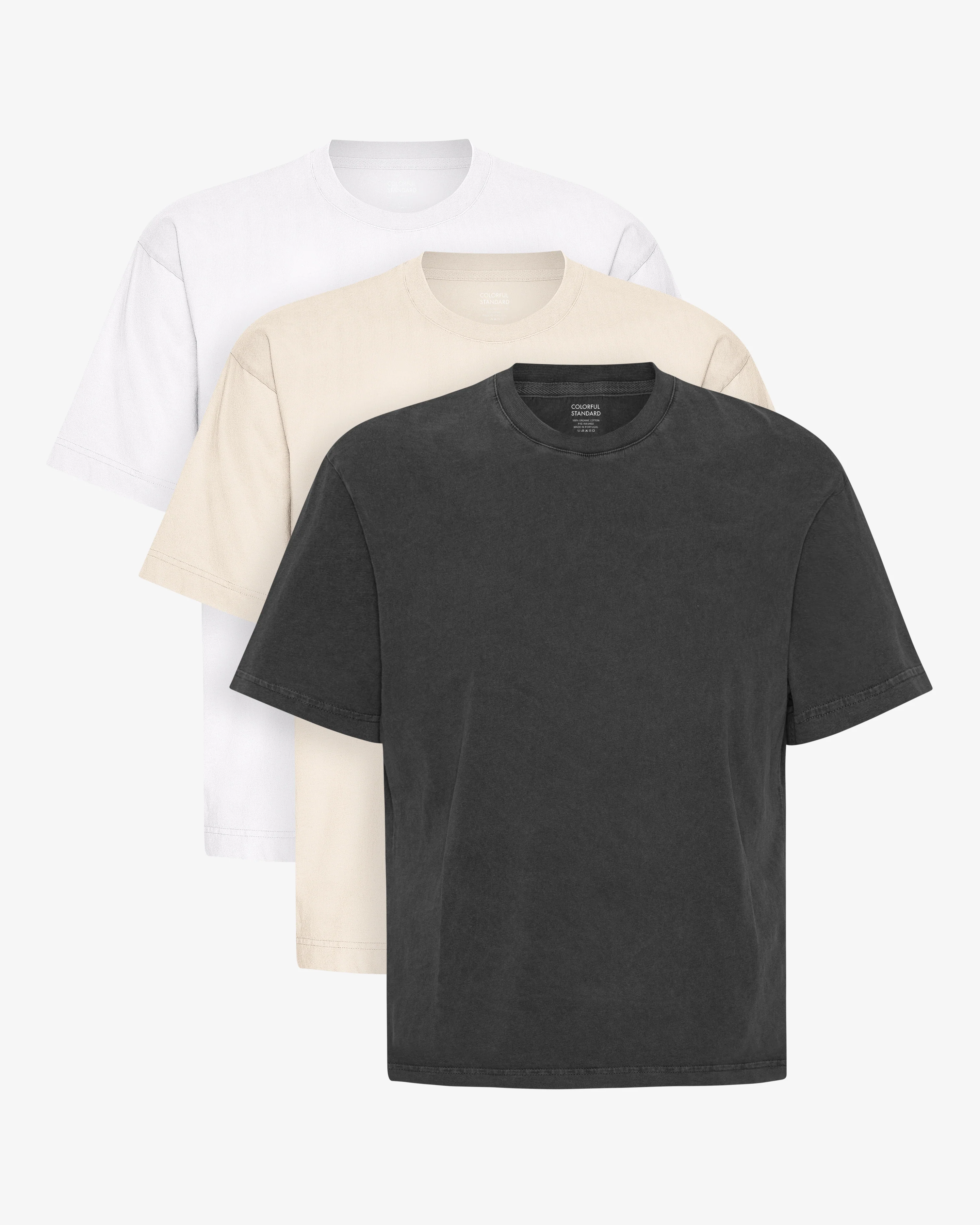 Oversized Organic Tee - Mixed 08 (3-Pack)